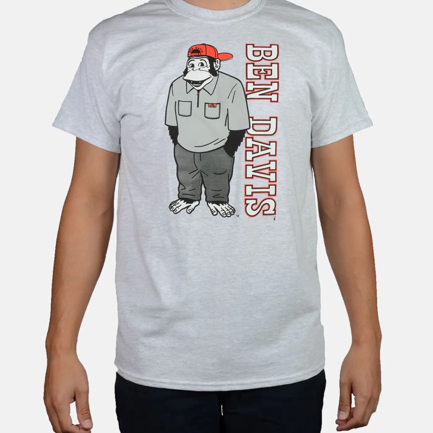 New Ben Davis Funky Monkey T-Shirt - Ash Grey