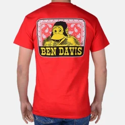 Cheap Ben Davis Paisley T-Shirt - Red