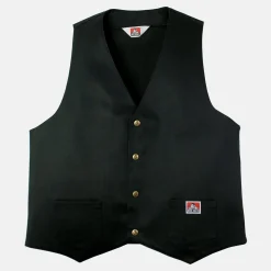 Hot Ben Davis Solid Vest - Black