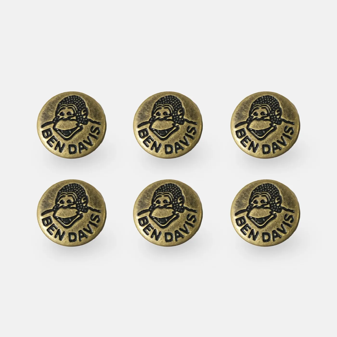 Cheap Ben Davis Suspender Buttons (6 Pack)